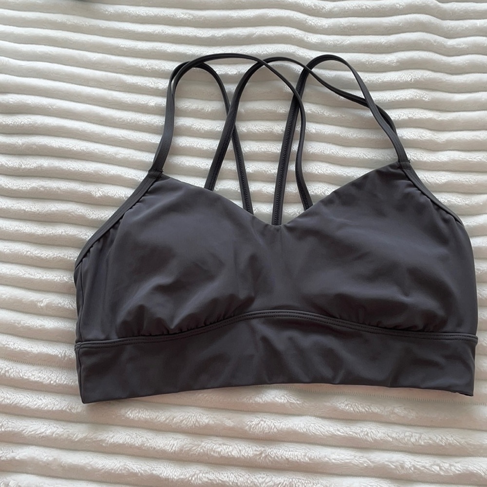 All in motion grey sports bra with padding
